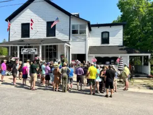 Rosseau General Store SaveStation ceremony and speech.
